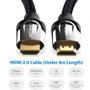 Vention Cable HDMI 2.0 4K 75cm Negro Trenzado VAA-B05-B075